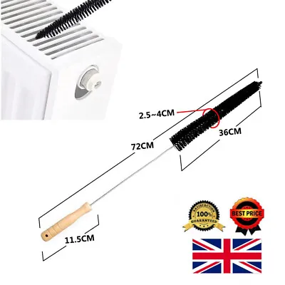 Radiator Cleaning Brush Long Reach Heater Dust Cleaner Flexible Bristle Duster • £5.49