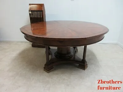 Theodore Alexander Dining Conference Table Elliptical Round Mechanical French • $11695.50