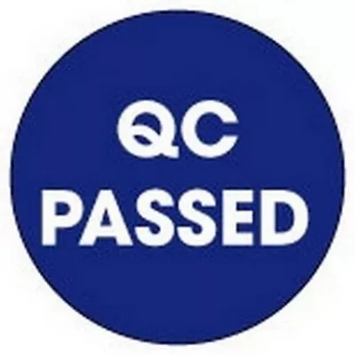 2  Diameter QC Passed Circle Labels (500 Per Roll) • $36.61