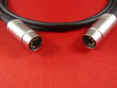 2 Ft Mogami 5 Pin  MIDI SYNCHRO Cable W/ Neutrik Gold Connectors. • $14.95