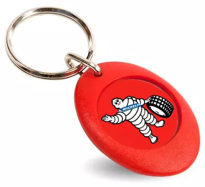 MICHELIN MAN Double Sided  Key Fob Key Ring Choice Of 3 Colours • £3.40