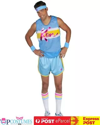 Ken Exercise Licensed Barbie Mens Costume Safari 1990s Fancy Dress Outfit • $73