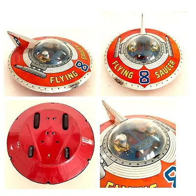 Vintage Haji Tin Flying Saucer-8 UFO - No Box - USED • $149.99