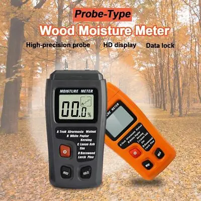 LCD Digital Wood Moisture Meter Tester For Firewood Humidity Paper J3Z4 • £8.29