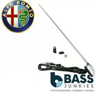 £11.95 • Buy ALFA ROMEO Universal Stainless Steel Pillar Mount AM/FM Car Radio Aerial Antenna