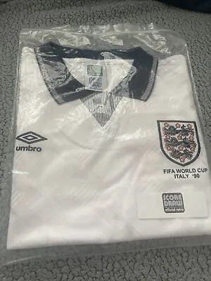 £60 • Buy England 1990 Home Shirt - Number 19 XL - Italia 90 Football World Cup
