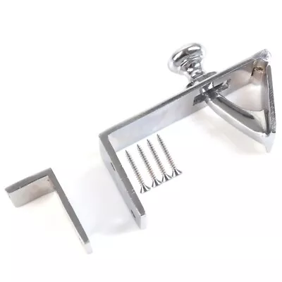 CHROME COUNTERFLAP CATCH Lift Up Hinge/Stay WITH FIXINGS Retail Pub Hatch Latch • £12.29