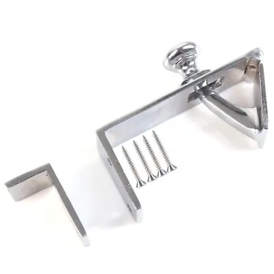 CHROMED COUNTERFLAP CATCH Brass Lift Up Hinge Pub Bar Shop Access Flap Latch New • £12.29