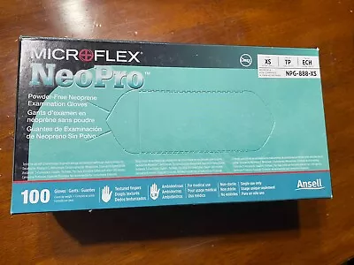 Micro Flex Neo Pro Powder Free Neoprene Gloves 100 Medical Grade XS • $24.99