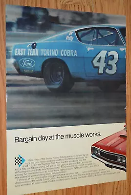 ★1969 Ford Torino Cobra Richard Petty 43 Original Vintage Advertisement Ad 69 • $9.99