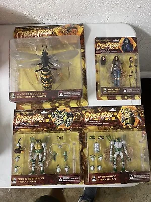 Cyberfrog Action Figures Wave 1 Complete Set Of 4 MIB Full Set Collection Toys • $149.99