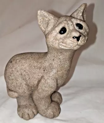 2001 Quarry Critters Second Nature Design Calypso Cat Figurine 46441 Stoneware • $14