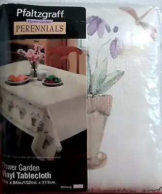 Pfaltzgraff Flower Garden Perennials Oblong Rectangle 60” X 84” Tablecloth  • $17.99