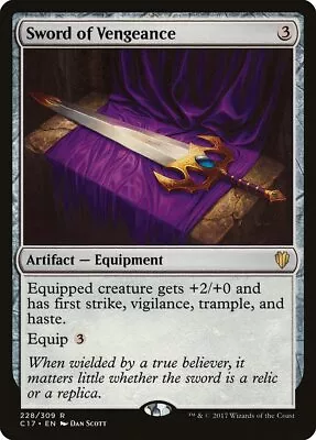 Sword Of Vengeance [Commander 2017] Magic MTG • $1.55