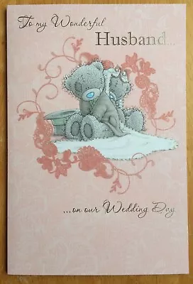 'Wonderful Husband’ Me To You Wedding Card - 9”x6” - Tatty Bear • £2.50