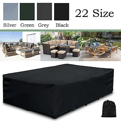 £13.99 • Buy Waterproof Outdoor Garden Furniture Covers Patio Sofa Table Chair Parasol Cover