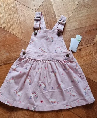 $10.40 • Buy Anko - Girls Pink Unicorn Pinafore Dress - Size 5 RRP $18 - Dungaree Dress