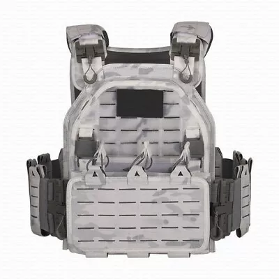 Multicam Quick Release Tactical Vest Laser-cutting Snow Camouflage Tank Top Vest • $154.16