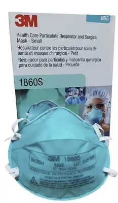 3M 1860S ( 20 PCS.) N95 Small Particulate Respirator And Surgical Mask • $10.75