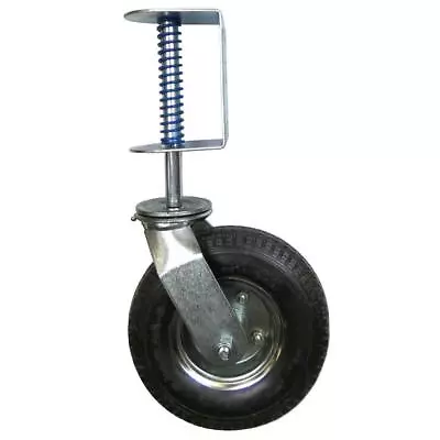 Heavy Duty Spring-Loaded Wood And Chainlink Gate Caster Wheel W/ 200lb Capacity • $49.36