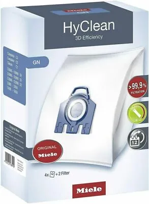 Genuine 3D Efficiency HyClean Dust Bags For Miele GN Vacuum Cleaners • £21.22