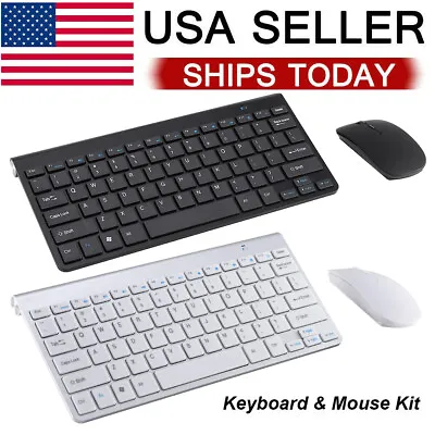 Mini 2.4G Wireless Keyboard And Mouse Combo For IPad PC Cell Phone Tablet Laptop • $15.25