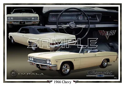 1966 Chevy Impala Convertible Poster Print • $39.32