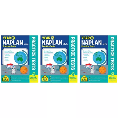 3x School Zone Year 5 Naplan-style Practice Tests Kids Book Kids Learning • $27