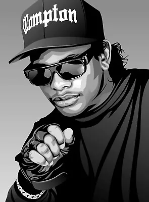 New Eazy - E Rapper Wall Art Premium Poster Size A5-a1 • $27