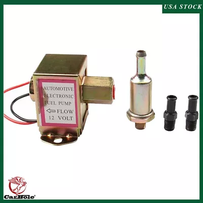 Electric Fuel Pump 12V Low Pressure 2-4 PSI Petrol Diesel Universal Facet Style • $17.95