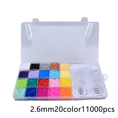 11000Pcs 2.6mm Toys Fuse Perler Pegboards Hama Beads Set Educational • $24.89