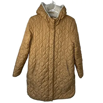 Ilse Jacobsen Hornbaek Coat Jacket Womens Size UK 10 Quilted Padded Shearling • £49.99