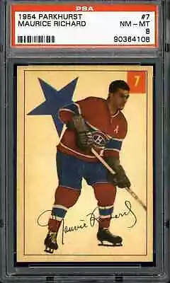 1954 Parkhurst #7 Maurice Richard - PSA 8 • $2750