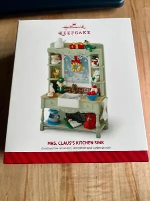 Hallmark Keepsake Ornament 2014 Mrs. Claus's Kitchen Sink Limited Edition Green • $79.99