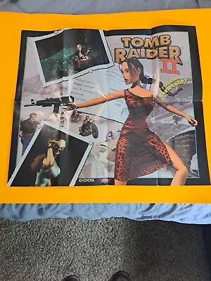 Vintage Tomb Raider Poster Eidos Interactive Prima's Secrets Of The Game 18X20  • $0.99