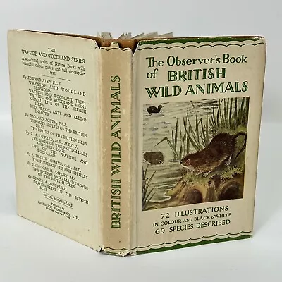 Observers Book Of British Wild Animals 1st Edition 1938 • £39.85
