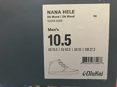 $117.95 • Buy Olukai Mens Nana Hele Dark Wood 10.5