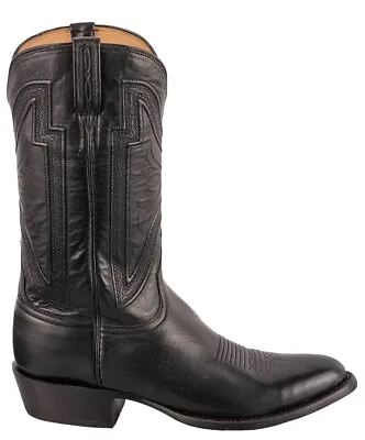 $405 • Buy Lucchese Men's Baby Buffalo Collins Cowboy Boots - Black