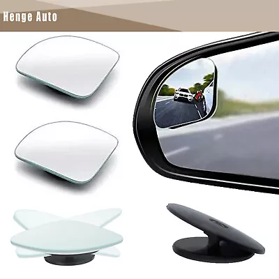 Fan Shaped Blind Spot Mirror HD Glass Convex Lens Frameless Rear View Mirror2PCS • $8.99