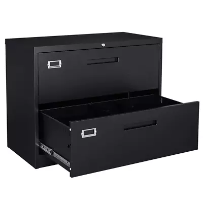 Metal Lateral File Cabinet 2 DrawerOffice Home Locking Filing Cabinet Organizer • $99.99