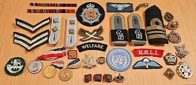 Army Badges Army Pins WW2 Military Boards Medals • £15