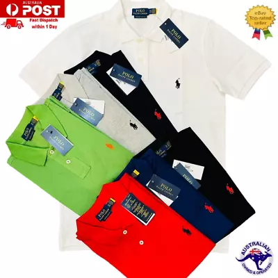 Ralph Lauren Custom Slim Fit Short Sleve Polo  T-Shirt Authentic • $29.99