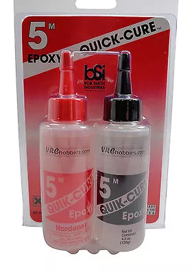 BSI Bob Smith Industries 4.5oz Quik-Cure 5 Minute Epoxy #201 • $10.99