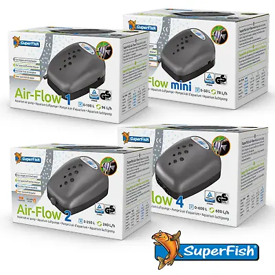 £14.49 • Buy Superfish Airflow Aquarium Fish Tank Air Pump Tropical Marine Coldwater
