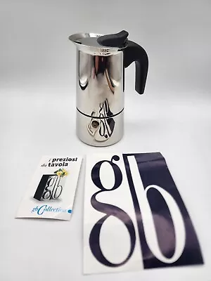 GB Italy Inox 18-10 4 Cup Stove Top Espresso Pot Percolator EUC • $45.99