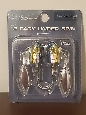 H2O Xpress Under Spin 2 Pack - 1/2oz - American Shad • $4.99