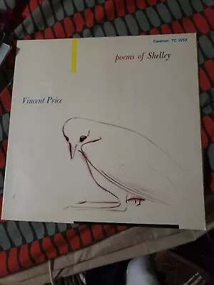 12  Vinyl LP POEMS OF  SHELLEY 1956 VINCENT PRICE RECORDING • $29.99