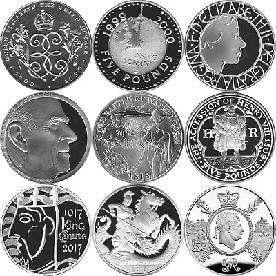 1990  2020 Brilliant Uncirculated British £5 Five Pound Coin Crowns Choose Dates • £9.95