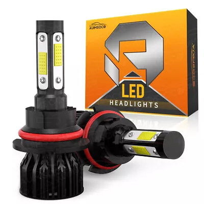 For Dodge Dakota 1997-2004LED Headlight Kit 9007 HB5 6000K White Hi/Lo COB Bulbs • $32.99