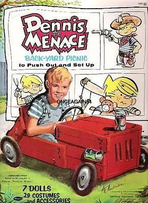 Vintage Uncut 1960 Dennis The Menace Paper Dolls~#1 Reproduction~fantastic! • $18.99